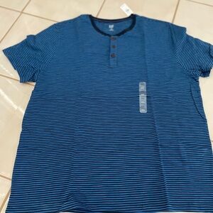 Men’s Gap Striped Henley XXL